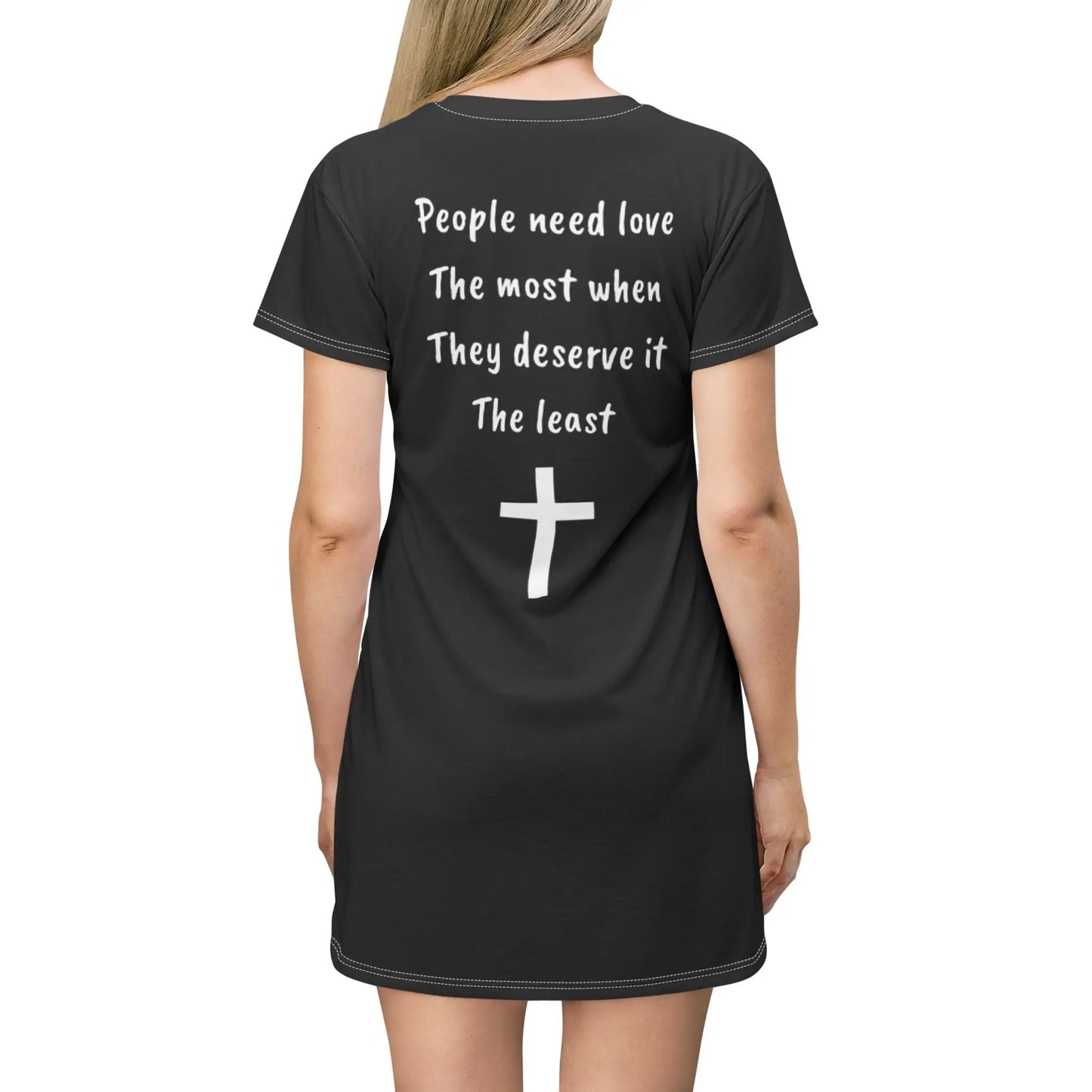 Christian T-Shirt Dress Printify