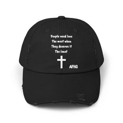 Christian Distressed Hat Printify