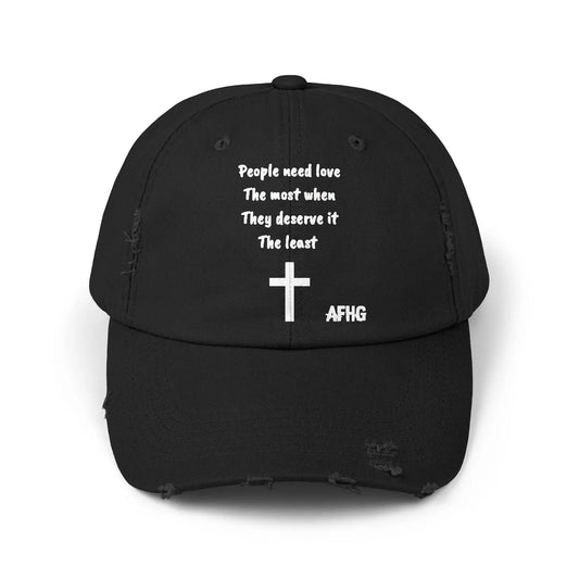 Christian Distressed Hat Printify