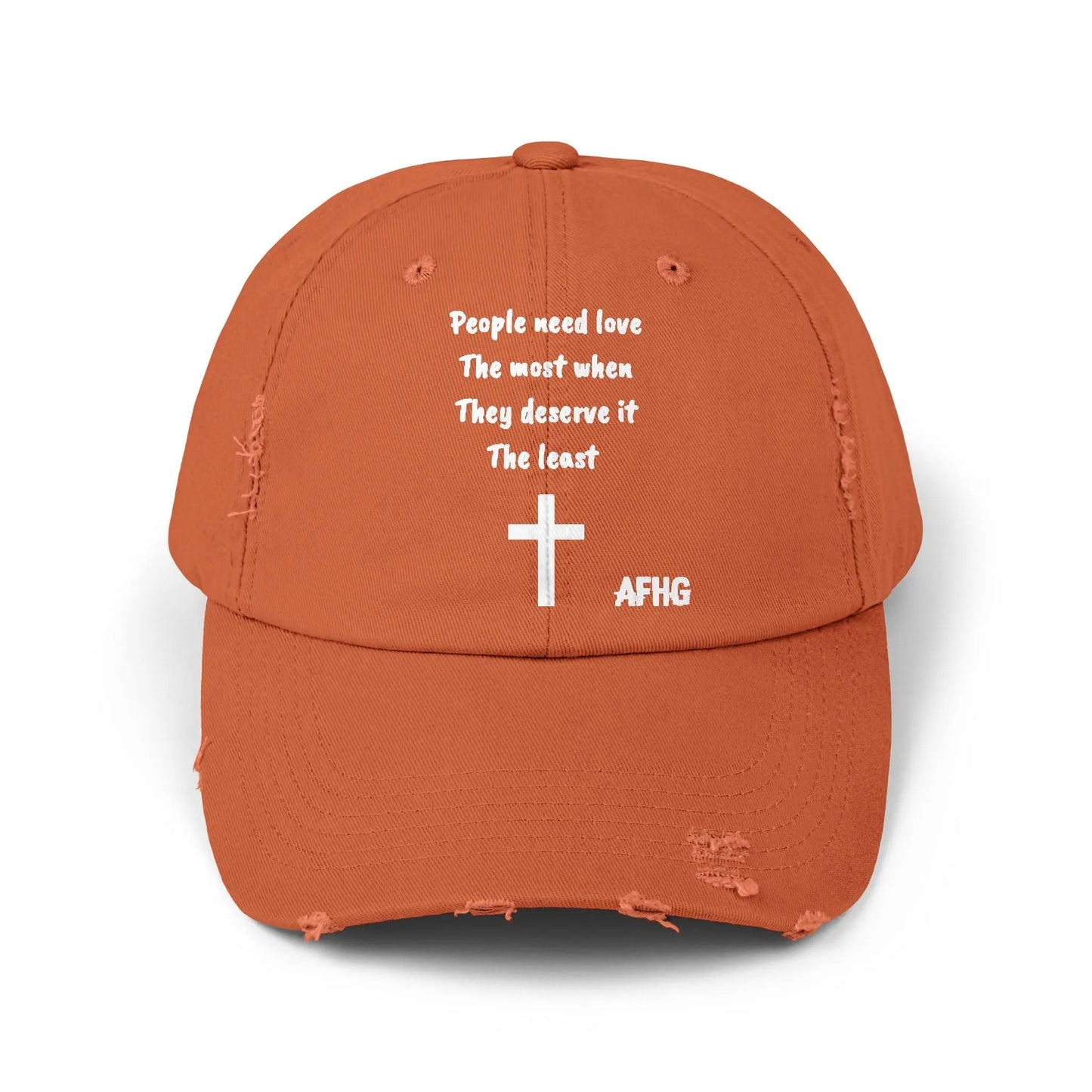 Christian Distressed Hat Printify