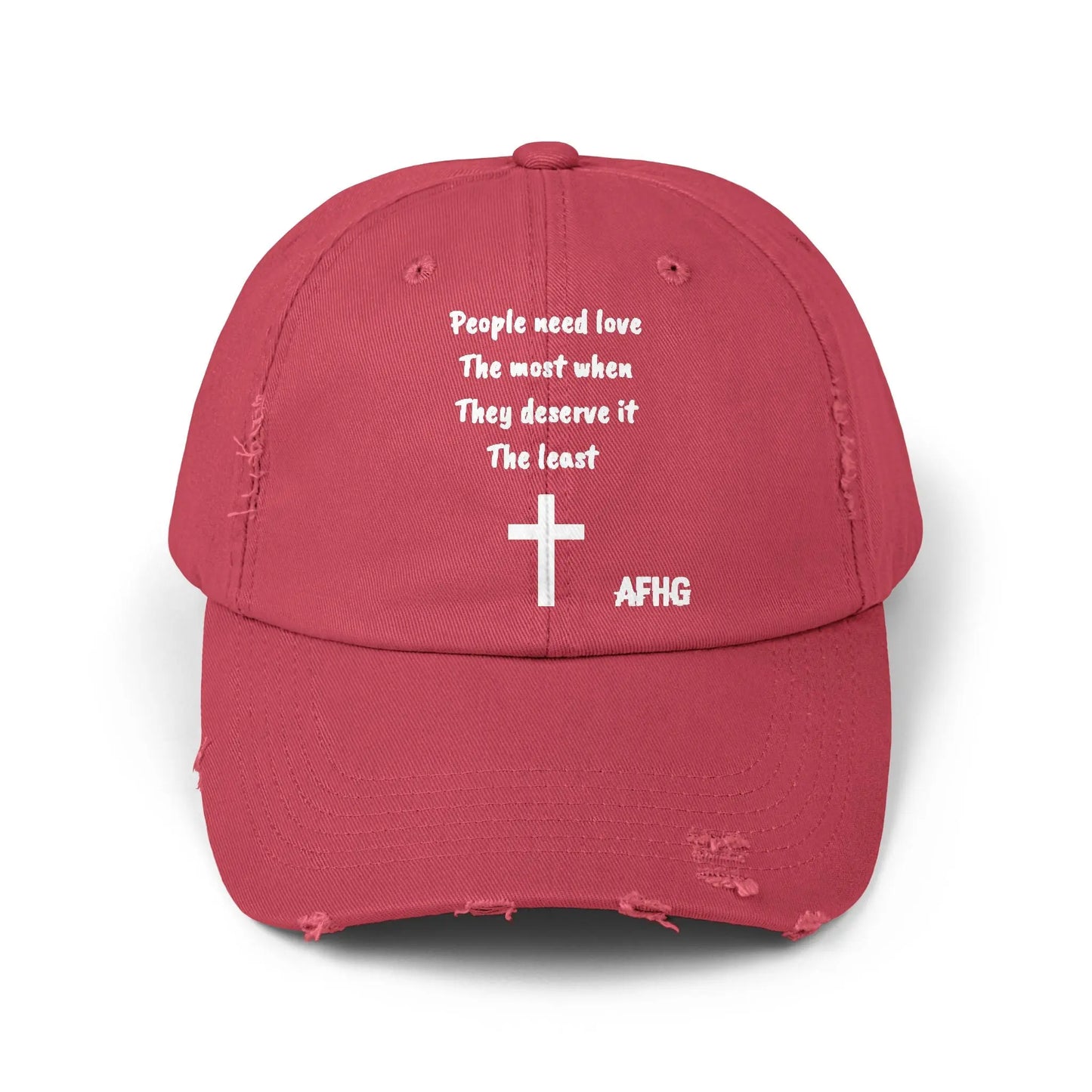 Christian Distressed Hat Printify