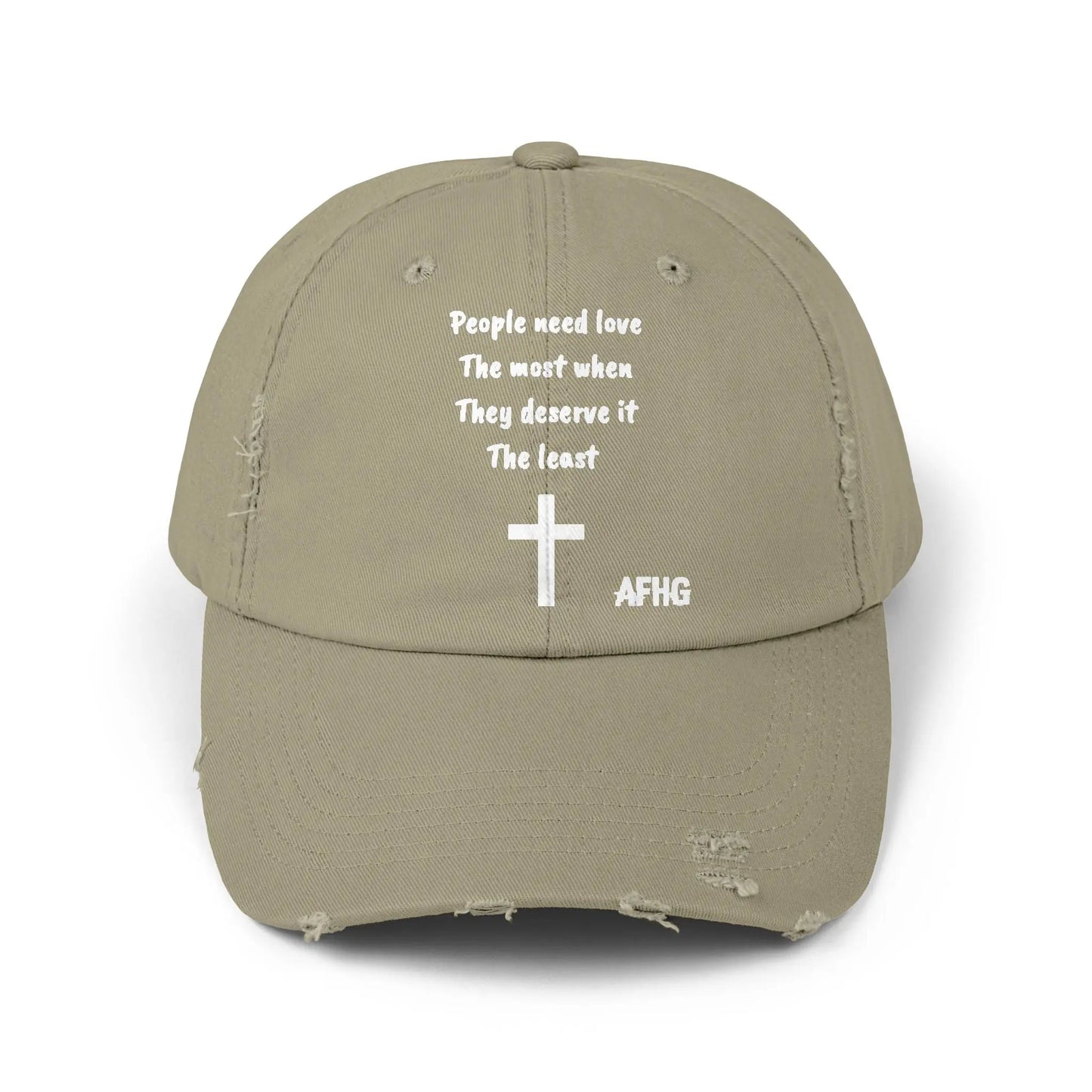 Christian Distressed Hat Printify