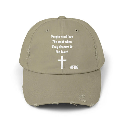 Christian Distressed Hat Printify