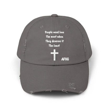 Christian Distressed Hat Printify