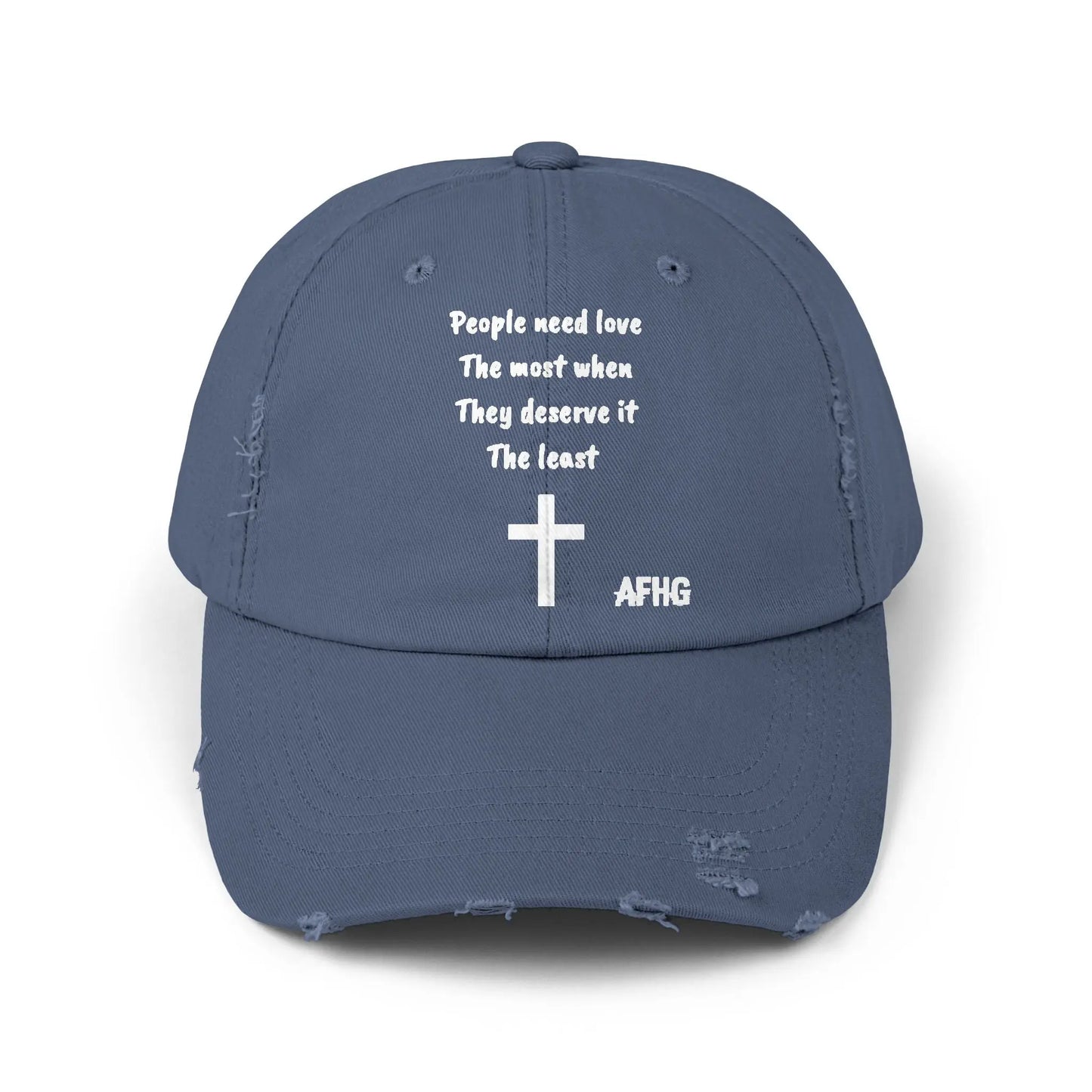 Christian Distressed Hat Printify