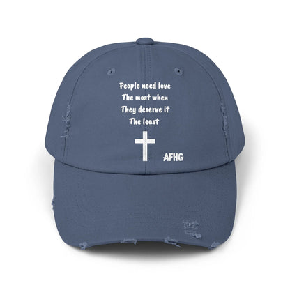 Christian Distressed Hat Printify