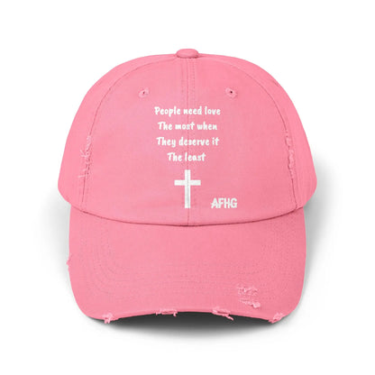 Christian Distressed Hat Printify