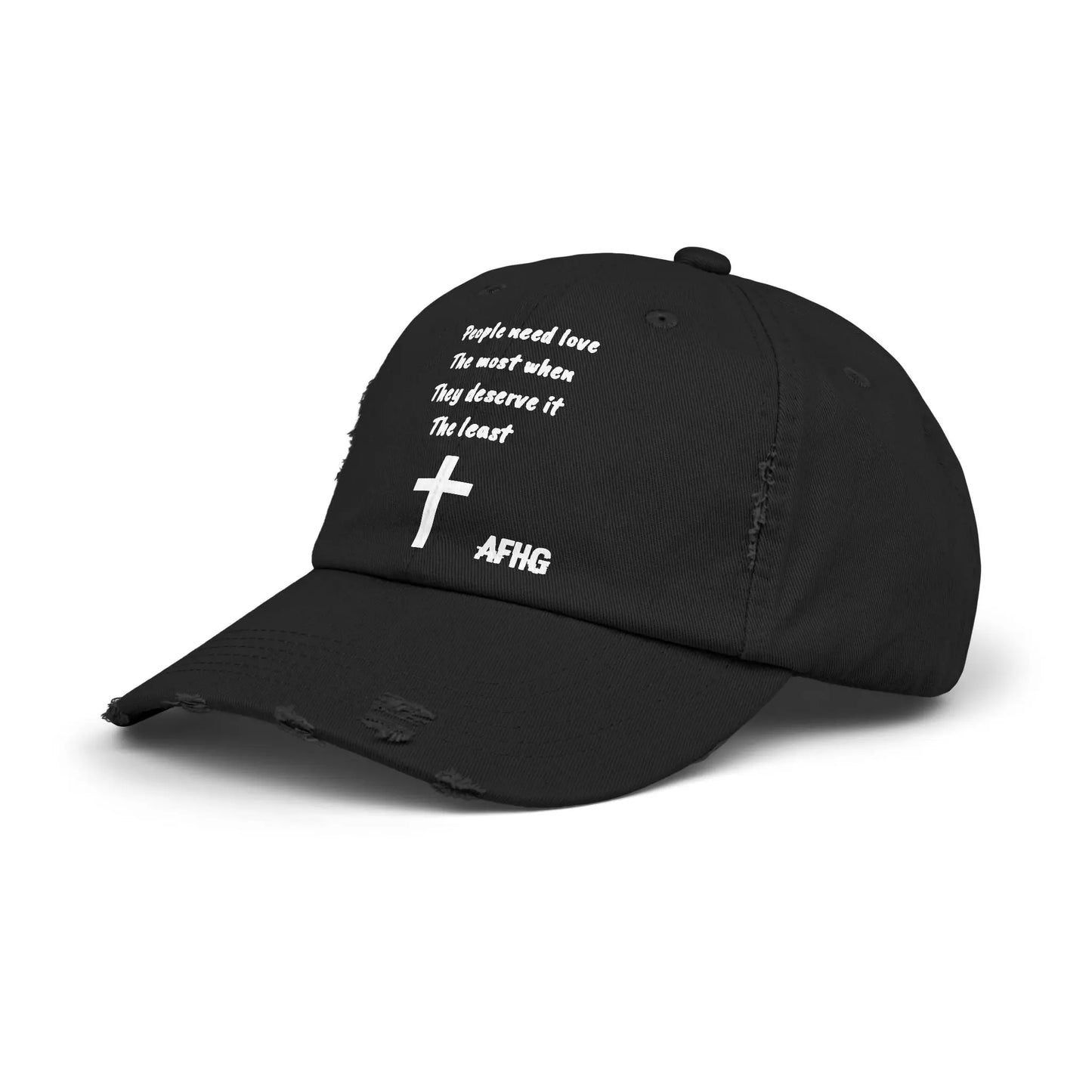 Christian Distressed Hat Printify