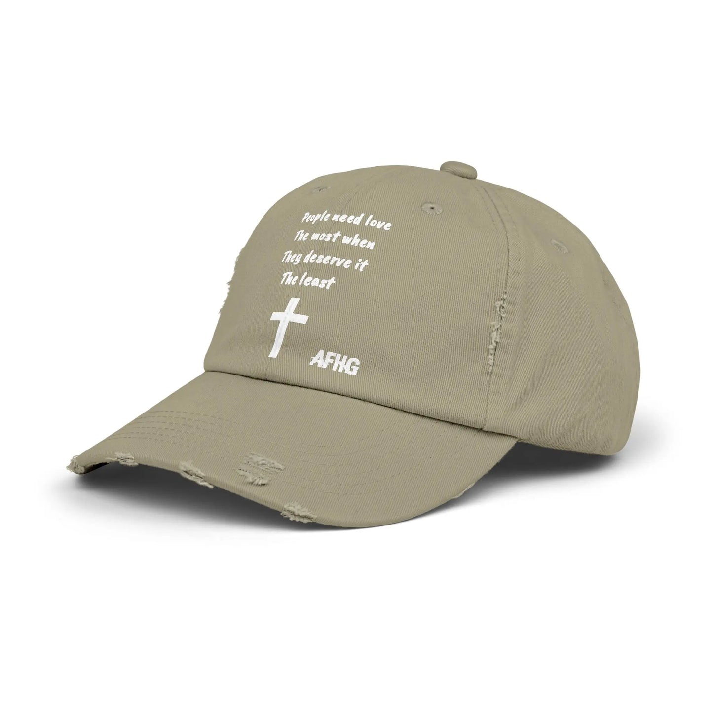 Christian Distressed Hat Printify