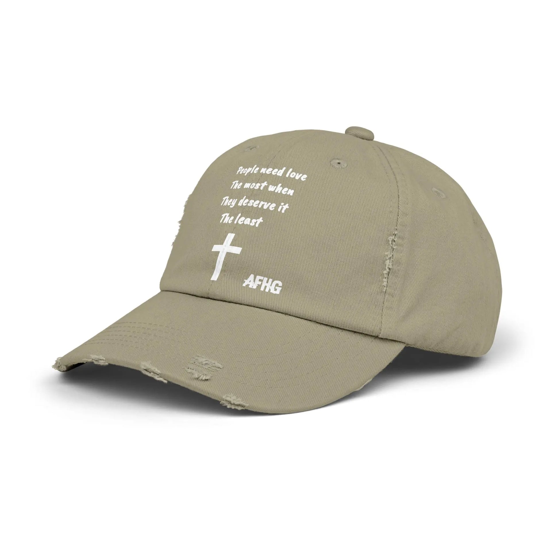 Christian Distressed Hat Printify