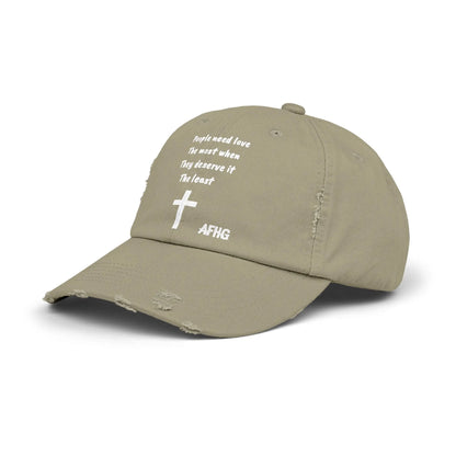 Christian Distressed Hat Printify