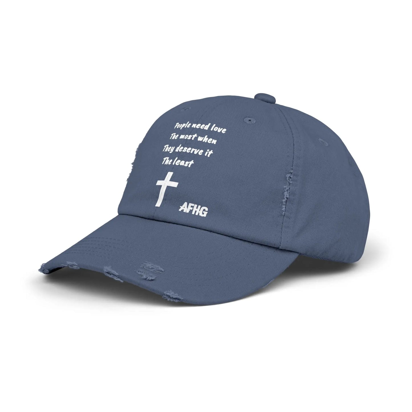 Christian Distressed Hat Printify