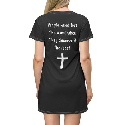Christian T-Shirt Dress Printify