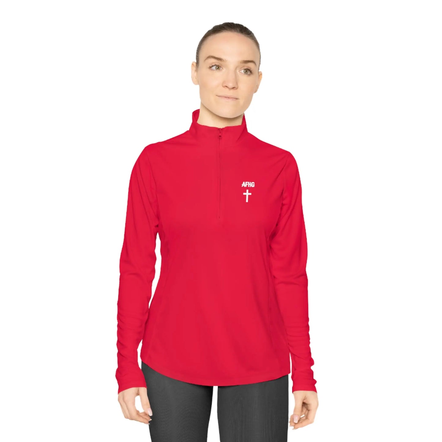 Christian Women's Quarter Zip Printify