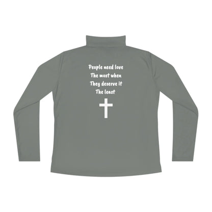 Christian Women's Quarter Zip Printify