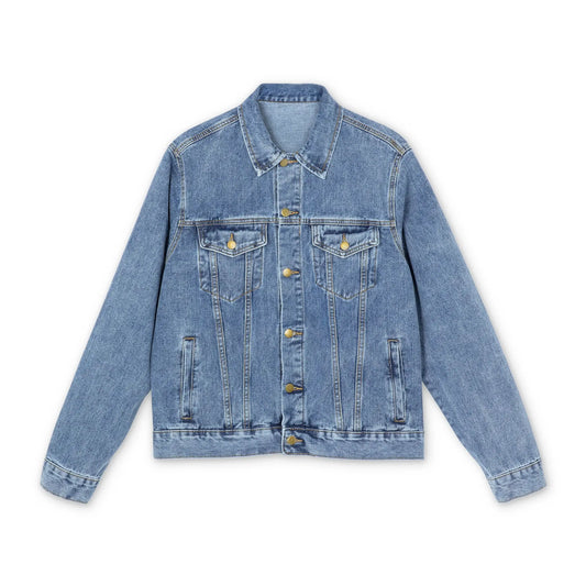 Jesus Christ Loves You  Denim Jacket Printify